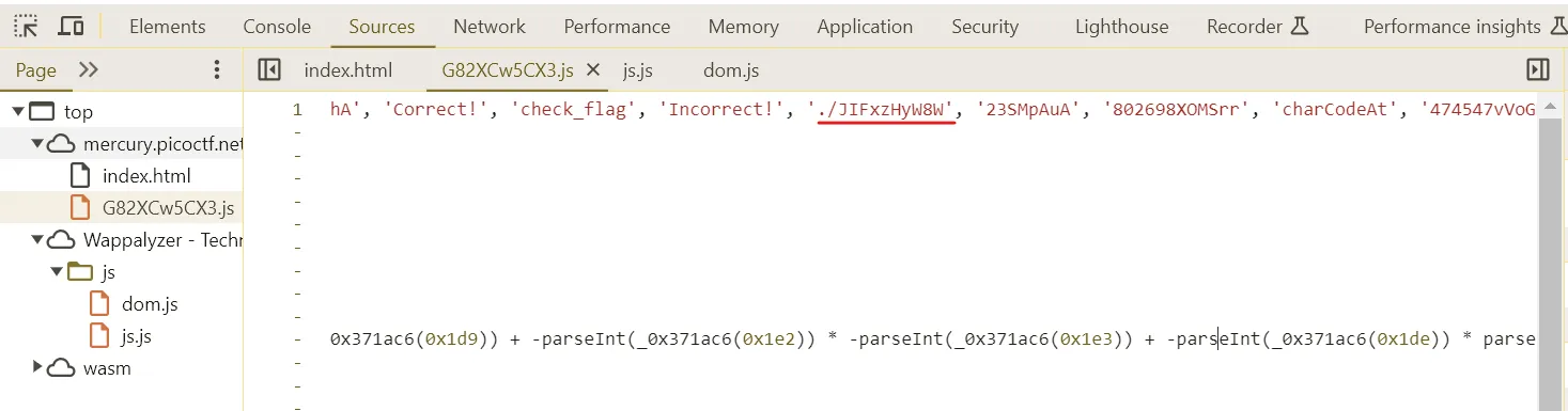 picoCTF: Some Assembly Required 1(Web) 이미지 3
